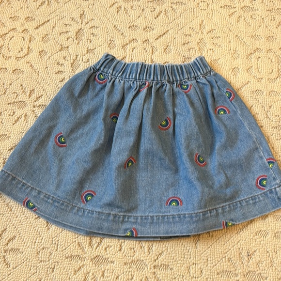 NWT Mini Boden denim embroidered skirt - Picture 5 of 5